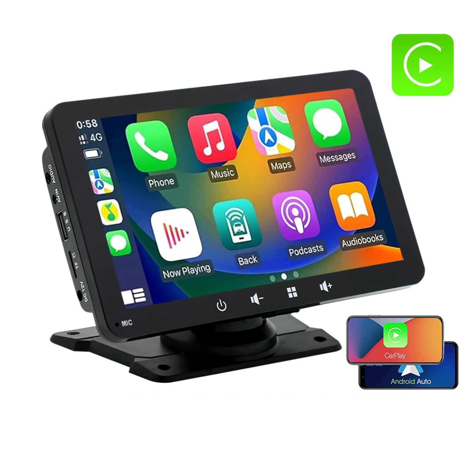 

7Inch Portable Car Navigation Car Multimedia Player Bluetooth Connected MP5 Player Support Rear View Camera CarPlay Android Auto