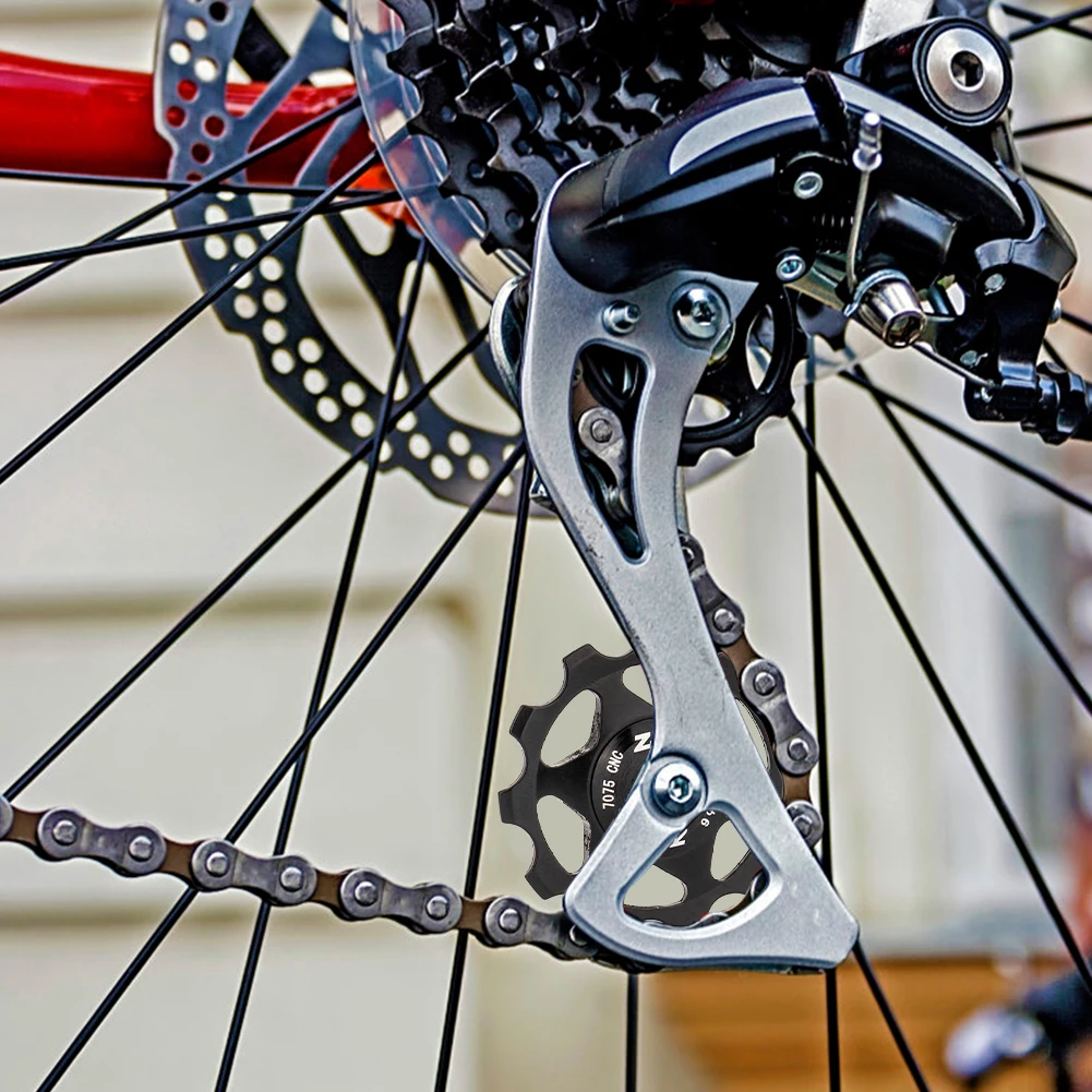 Description Picture 6 of itemMTB Bicycle Rear Derailleur Jockey Wheel 11T Steel Bearing Pulley Road Bike Guide Roller Idler 4mm 5mm 6mm Derailleur Pulley