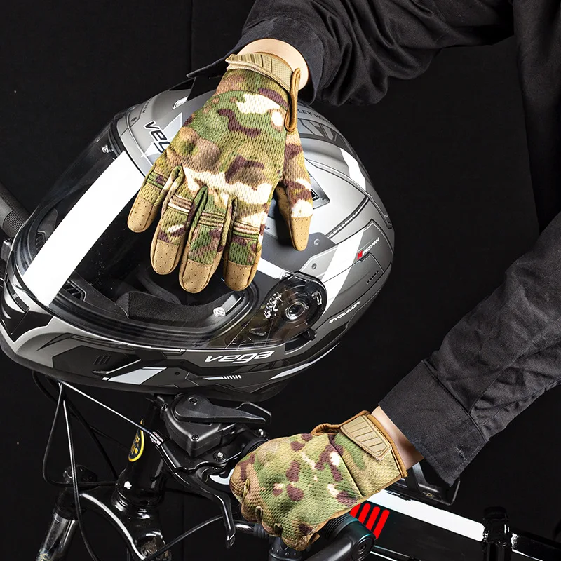 Men Women Multicam Tactical Gloves Antiskid Army Military Bicycle Airsoft Motorcycle Shoot Paintball Work Gear Camo Full Finger 5