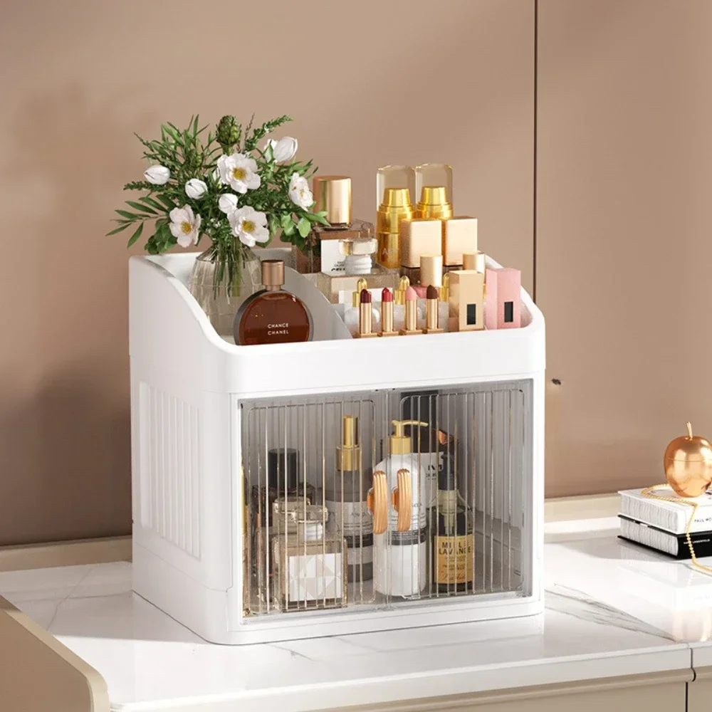Storage Box Self Adhesive Storage Box Transparent Storage Box Lockable Storage Box Foldable Storage Box Bedroom Simple Organizer Boxes MultiLayer Stationery Storage Rack Cosmetics and Skincare Product Organizer