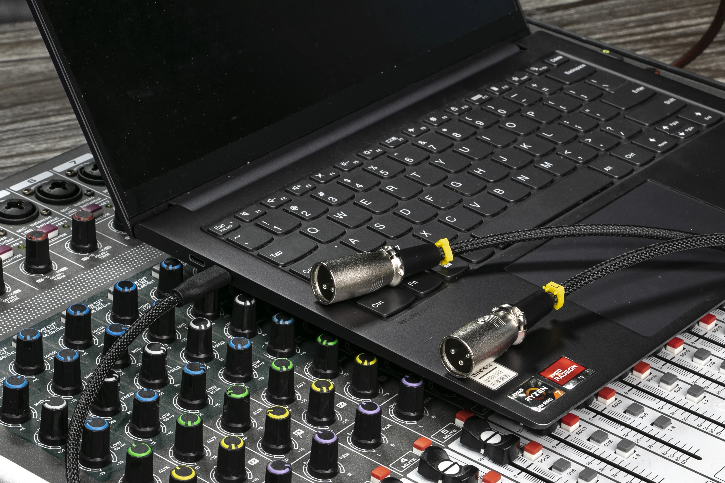 Geflochtener USB-Typ-C-Stecker auf Dual-3-Pins-XLR-Stecker/Buchse, OFC-Ausgang, Verstärker, Audio-Verlängerungskabel für Smartphones, Laptop-Lautsprecher – Detail 9