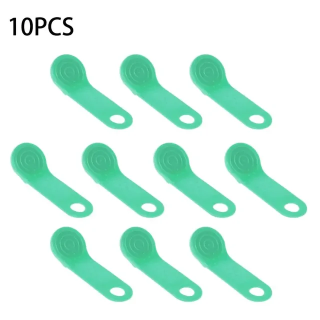 10Pcs RW1990 iButton Cards with Keyring Hole Rewritable for Touch Memory Card Electronic Keys for Door Access Syste 5
