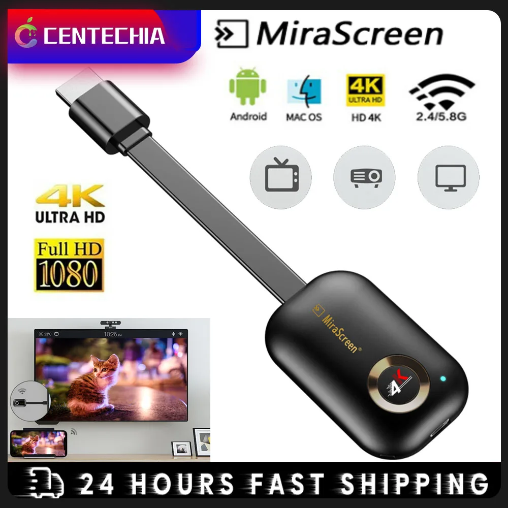 

Mirascreen G9 Plus 2,4G/5G 4K Miracast Wifi для DLNA AirPlay HD TV Stick Wifi Дисплей Dongle приемник для IOS Android Windows