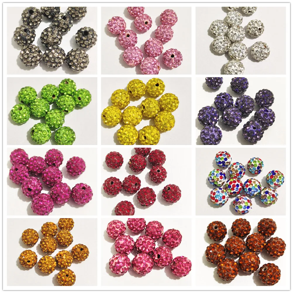무료 배송 10mm 12mm 라인석 스페이서 비즈 라운드 양질의 DIY 비즈, 바느질 액세서리 및 보석 만들기
