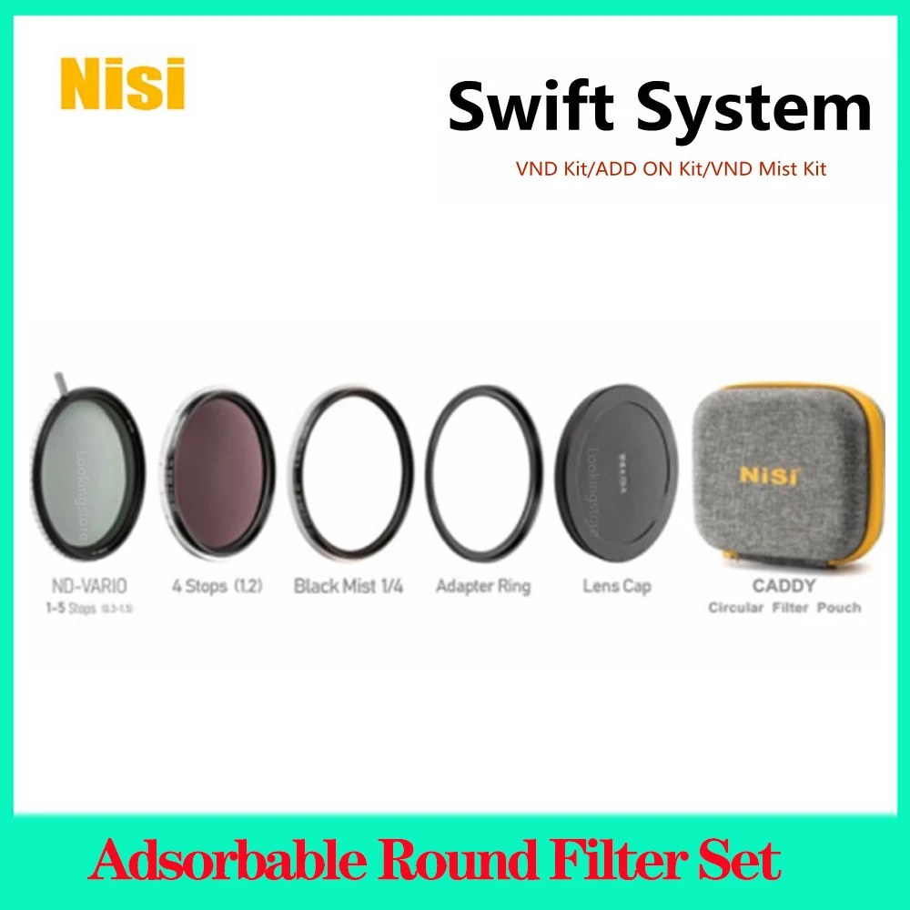 Nisi Swift System Adsorbable Round Filter Set Nd15 59 19 Stops Black