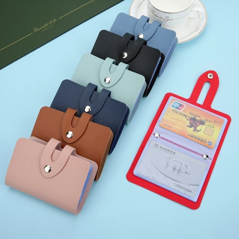 

Fashionable Wallet Solid Color Bank Card Bag Protective Case Minimalist Wallet