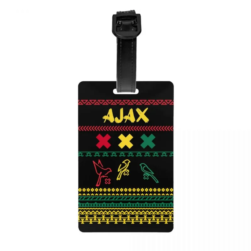 

Custom Amsterdam Bob Marley Ajax Luggage Tag Privacy Protection 3 Little Birds Baggage Tags Travel Bag Labels Suitcase