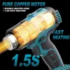 Cordless Heat Gun 540℃ Temperature Adjustment LED Display 4 Gear Wind Speed Handheld Electric Hot Air Gun for Makita 18V Battery 3