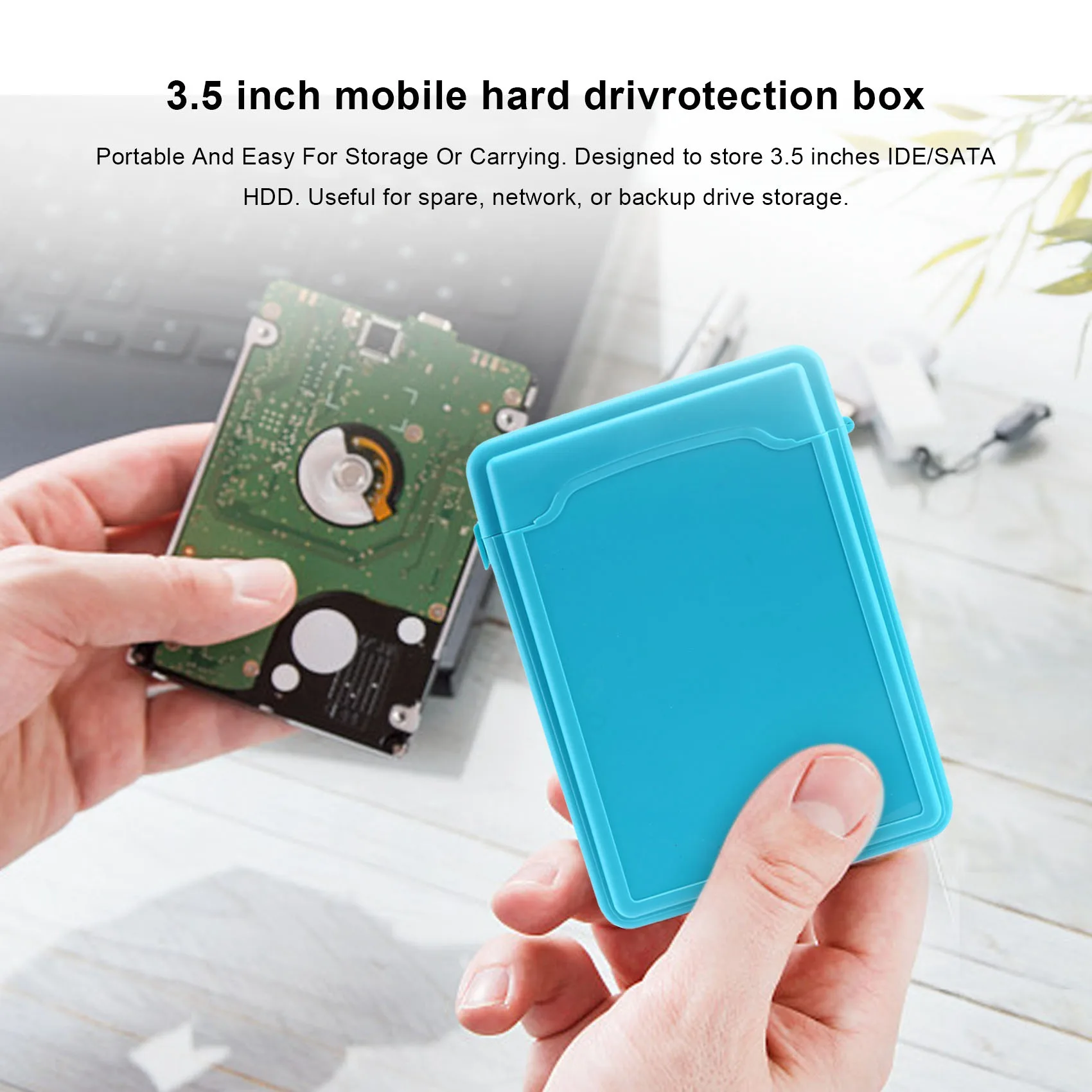 3.5인치 Ide Sata 외장형 HDD 보호 케이스 3.5인치 하드 드라이브 보관함