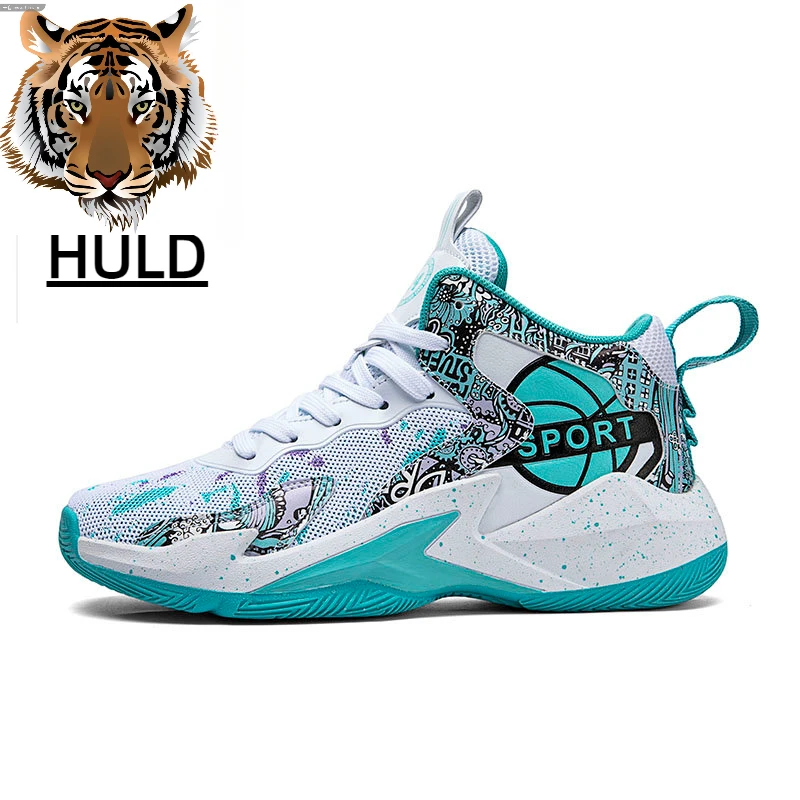 

HOT 2023 new Size 31-40 Girls Boys Basketball Shoes Kids Sneakers Non-slip Breathable Sports Shoes Child Basket Trainer