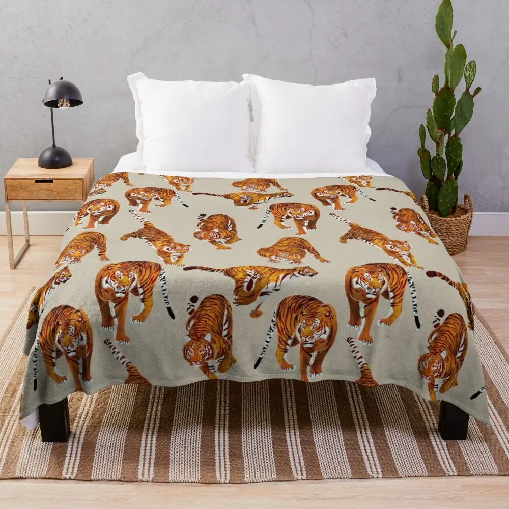

TIGERS, TIGERS Throw Blanket Sofa Beach Blankets