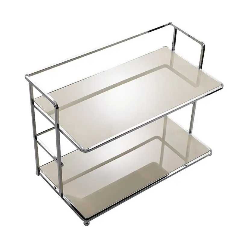 

Mug Holder 2-Tier Cups Mugs Drying Rack Double Layer Coffee Cup Organizer Coffee Mug Holder Stand With Storage Shelves Cups And