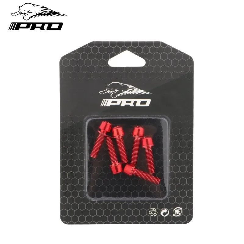 

6pcs Bolts Bicycle Handlebar M5*18mm MTB Plated Screws Stem Titanium Parts Practical Premium Brand New High Quality
