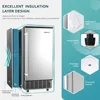 Commercial Under Counter Ice Maker Machine, 80 Lbs/Day Auto-Cleaning & 24H Timer,Drain Pump 5