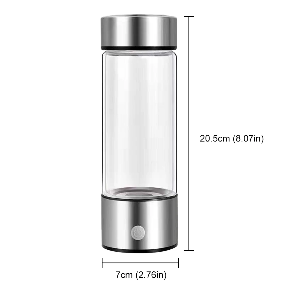 420ml Hydrogen Water Bottle Electric Hydrogen Rich Water Generator Bottle Sports for Home/Office/Travel
