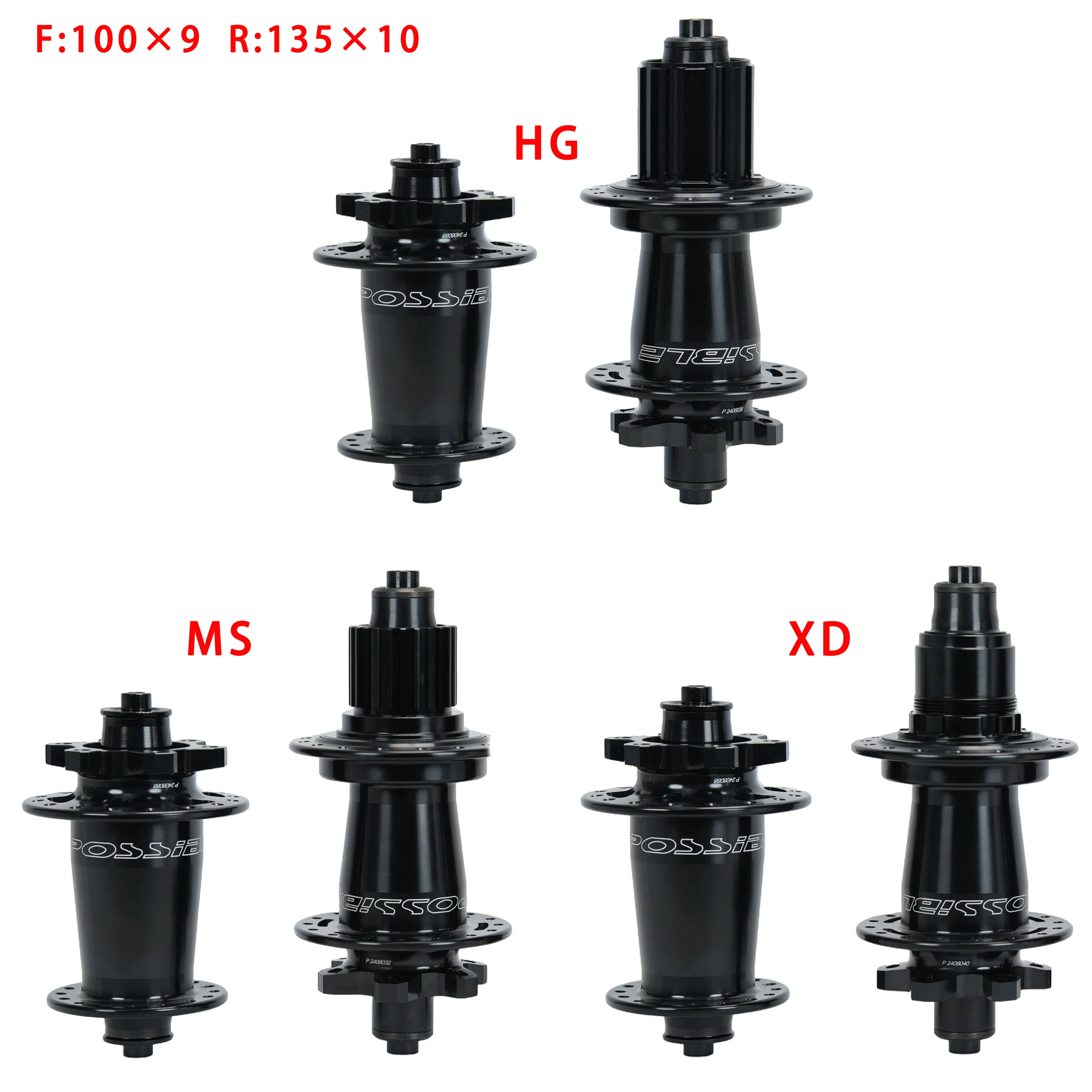 可能な690自転車ハブ、密閉型ベアリング、6ボルトディスクブレーキ、j