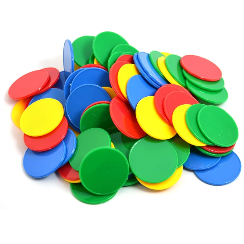 40PCS-37MM-Poker-Chips-Plastic-Counting-Discs-Math-Counting-Card-For ...
