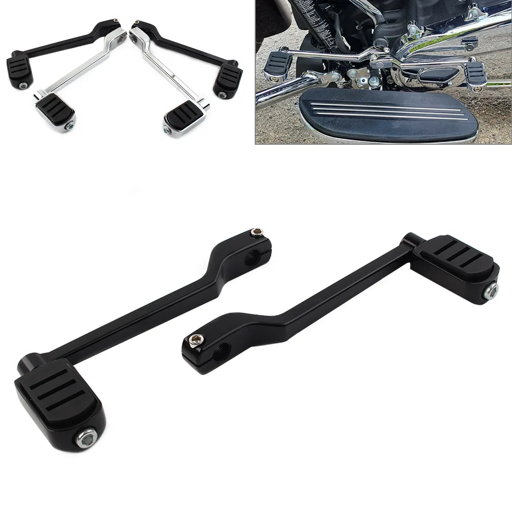 

1 Pair Motorbike Front Rear Heel Shift Lever Shifter Pegs For Harley Touring Road King 1988-2022 Black/Chrome