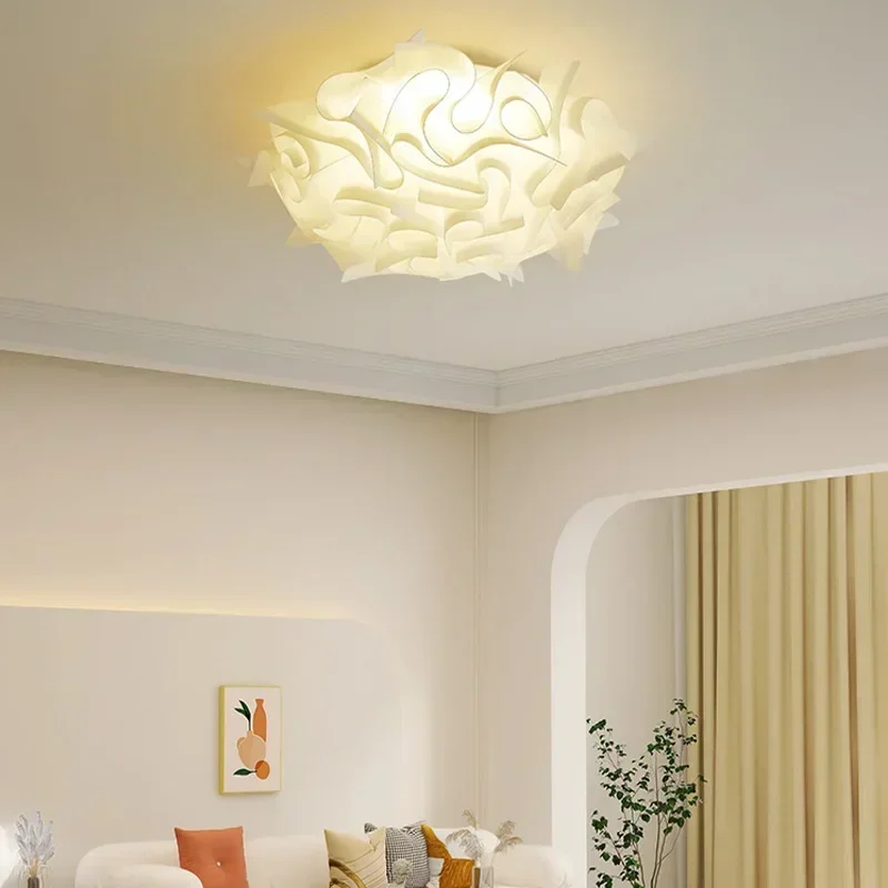 Romantic Flower LED Ceiling Light Bedroom Restaurant Bookstore Living Room Lamp Remote Control Dimming Home Decor Hanglamp led ceiling light ceiling light