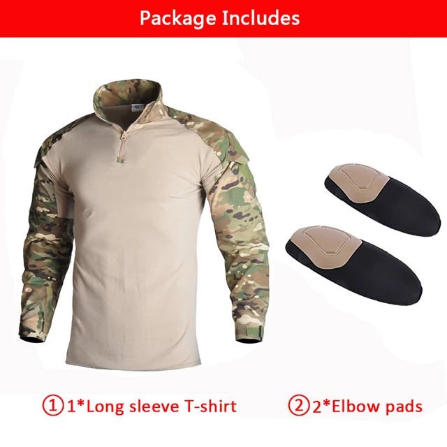 Airsoft Paintball Clothing T-shirt Outdoor &Pants with Pad Men Military Shooting Uniform Tactical Combat shirt camo Army Uniform CP