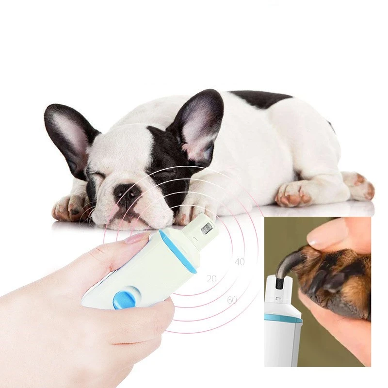 Cortador de unha para animais de estimação indolor usb recarregável