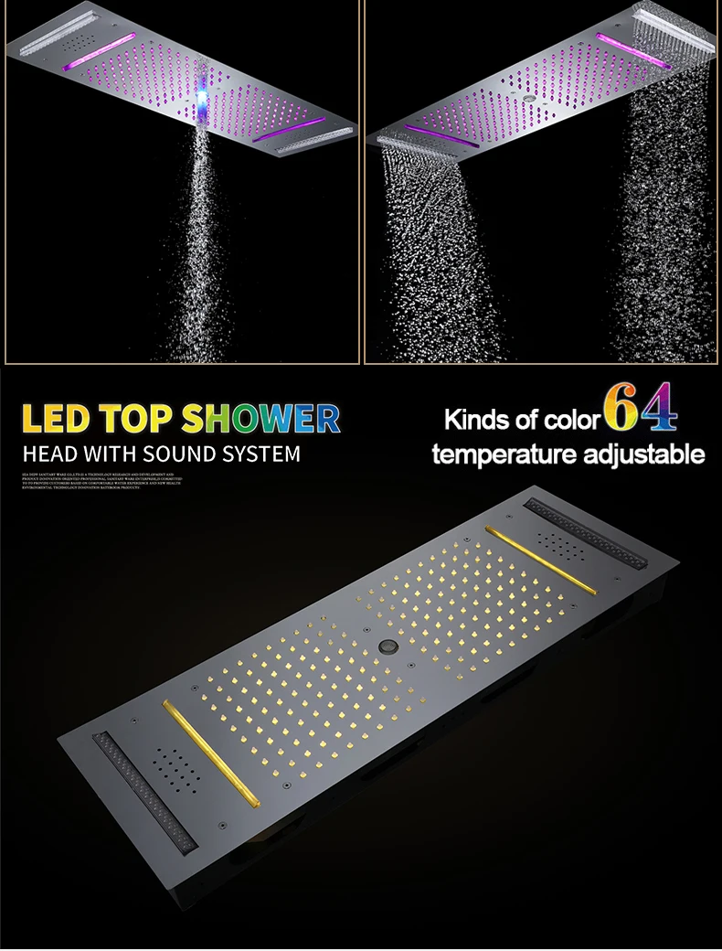 Description Picture 4 of itemM Boenn 5 Functions Shower Faucets For Bathroom Multifunctional Shower Set System Household Thermostatic Mixer Bath Accessories