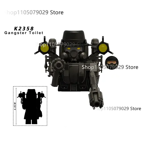 New KDL SWAT Skibidi Toilet Man Figures Anime Block Toys TvMan Titan Cameraman Speakerman Bricks Model Toy Birthday Gift - Image 45