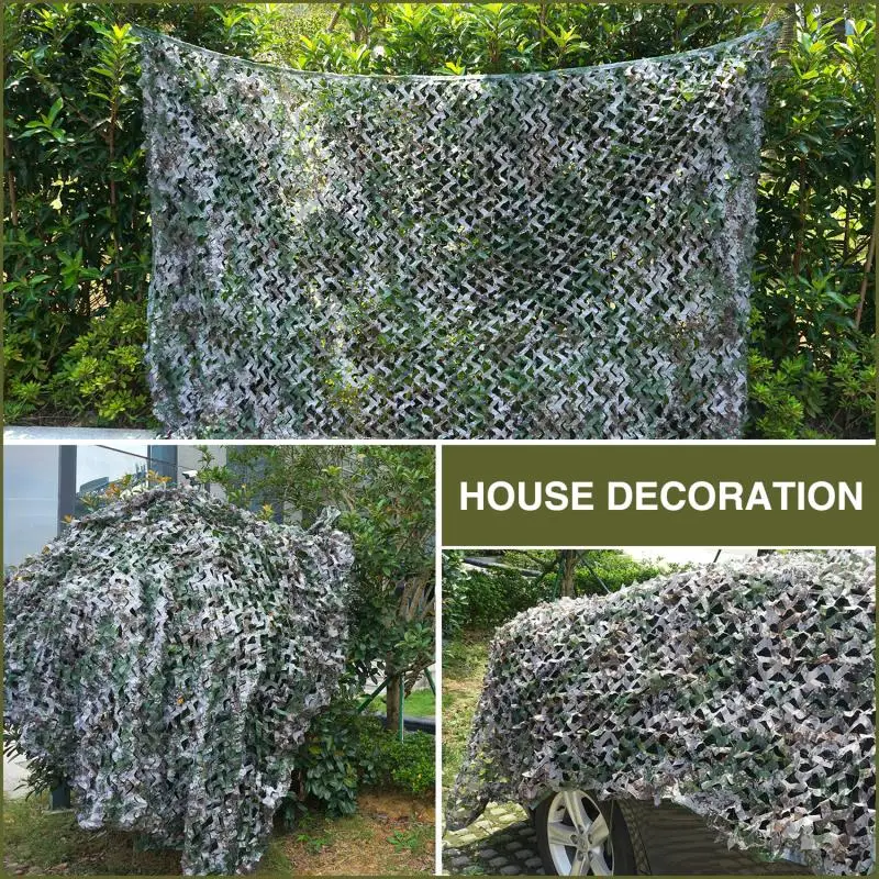 Camouflage Netting Hunting Camouflage Net Army Training Camo Netting Car Tent Awning Shade Mesh Forest