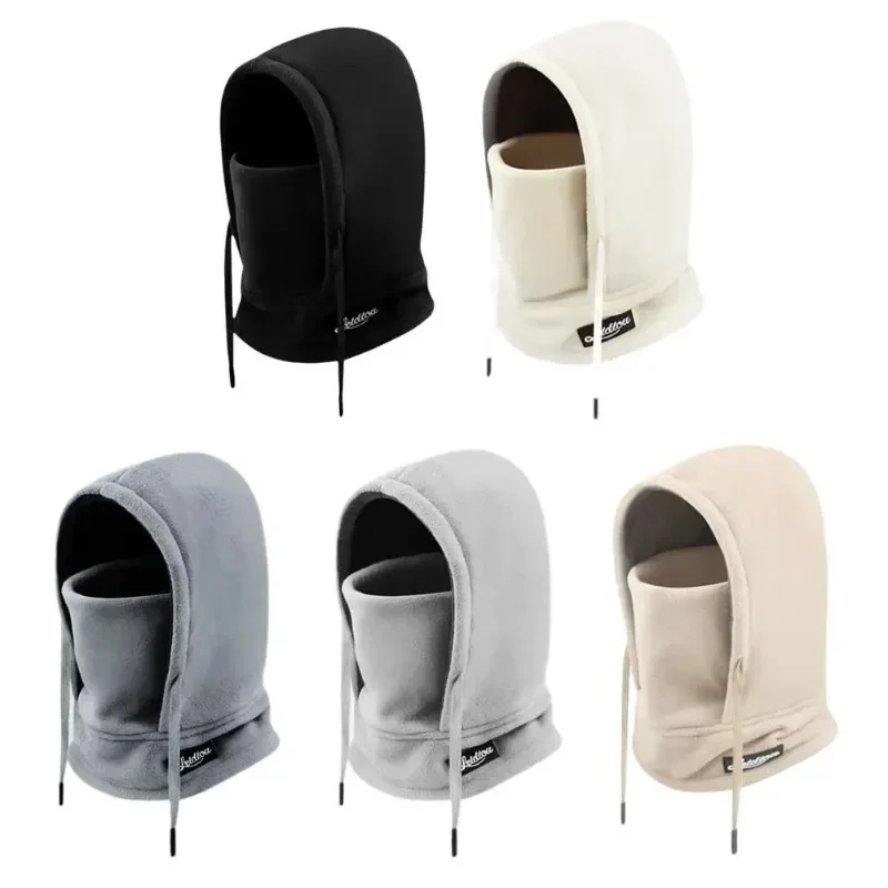 New Winter Full Face Mask Fleece Skiing Balaclava Hat Windproof Winter Warm Plush Neck Warmer Hood Outdoor Thicken Cap