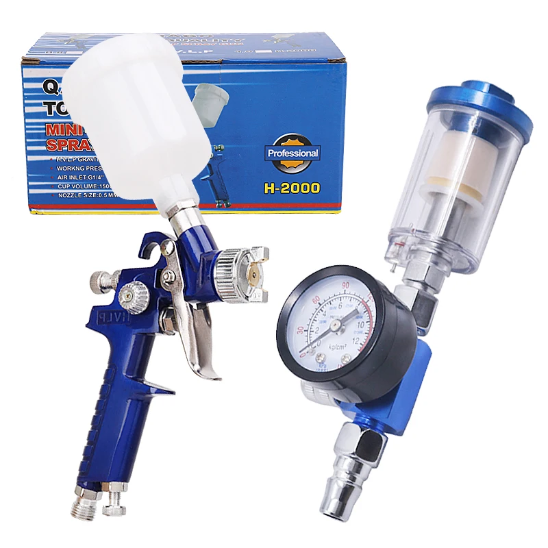 Pneumatic 0.8mm Tip Mini HVLP Air Paint Sprayer Gravity Feed Spray Gun with  125cc Plastic Cup - China Air Spray Gun, HVLP Spray Gun with Cup