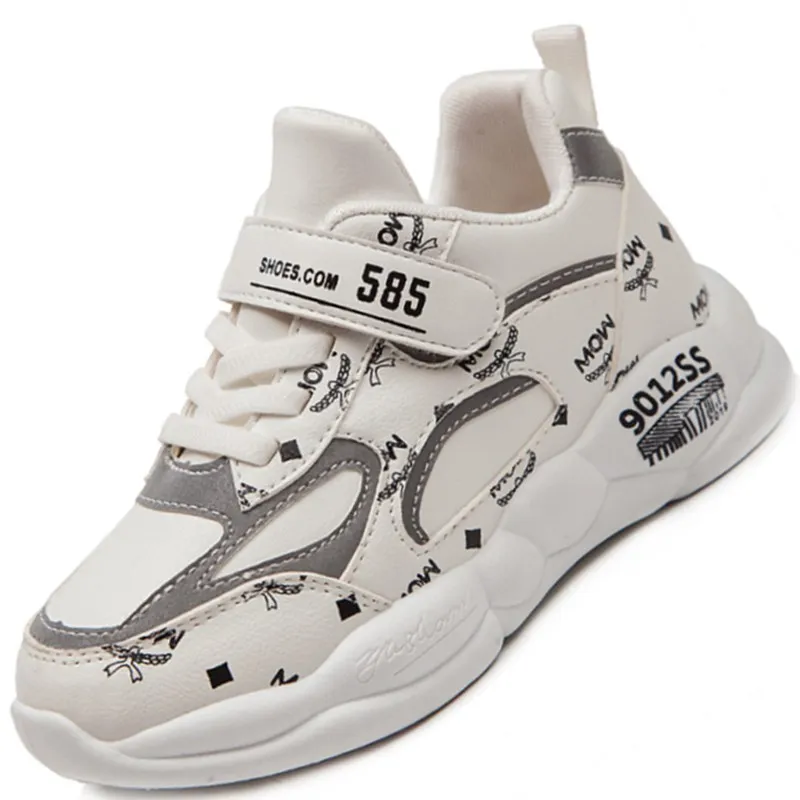 

2022 Winter New Style Baby Girls Soft Sole Sneakers Leather Children Kids Sport Shoes Toddler Casual Running Trainers size 27-37