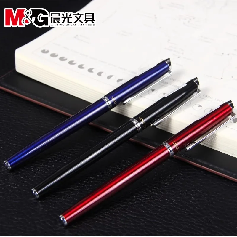 M&G Student fountain pen Metal iridium fountain pen Office pen 0.38mm ultra-fine