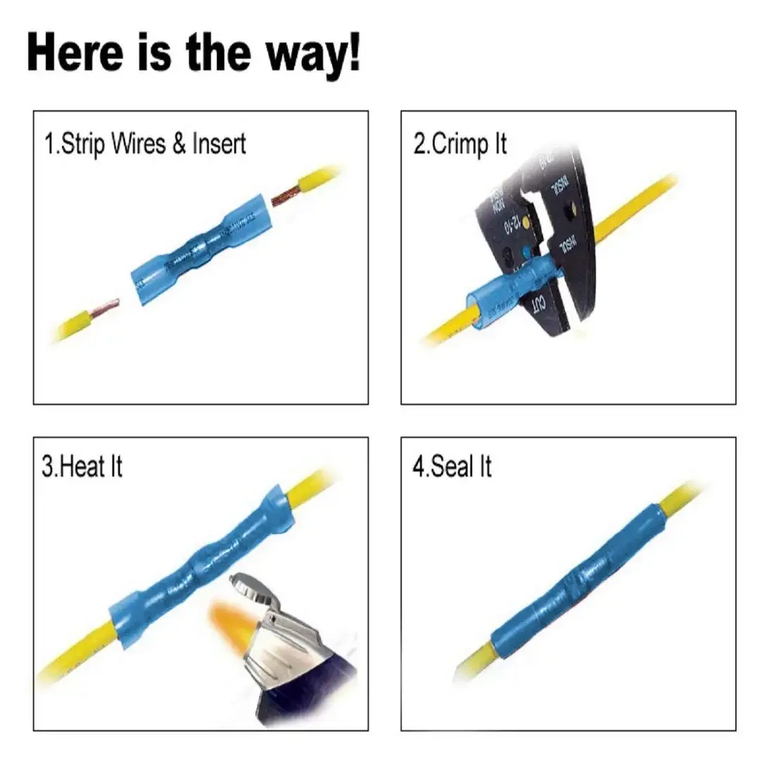 azul heat shrink conectores luva de vedacao 03