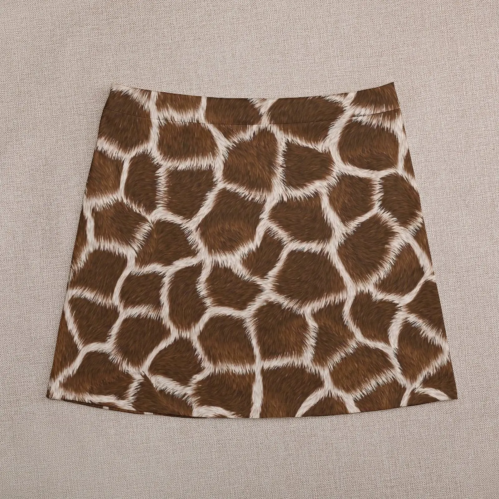 Russet Giraffe Print Skirt Summer Animal Skin Aesthetic Casual A-line Skirts Cute Mini Skirt Female Custom Oversized Bottoms 3
