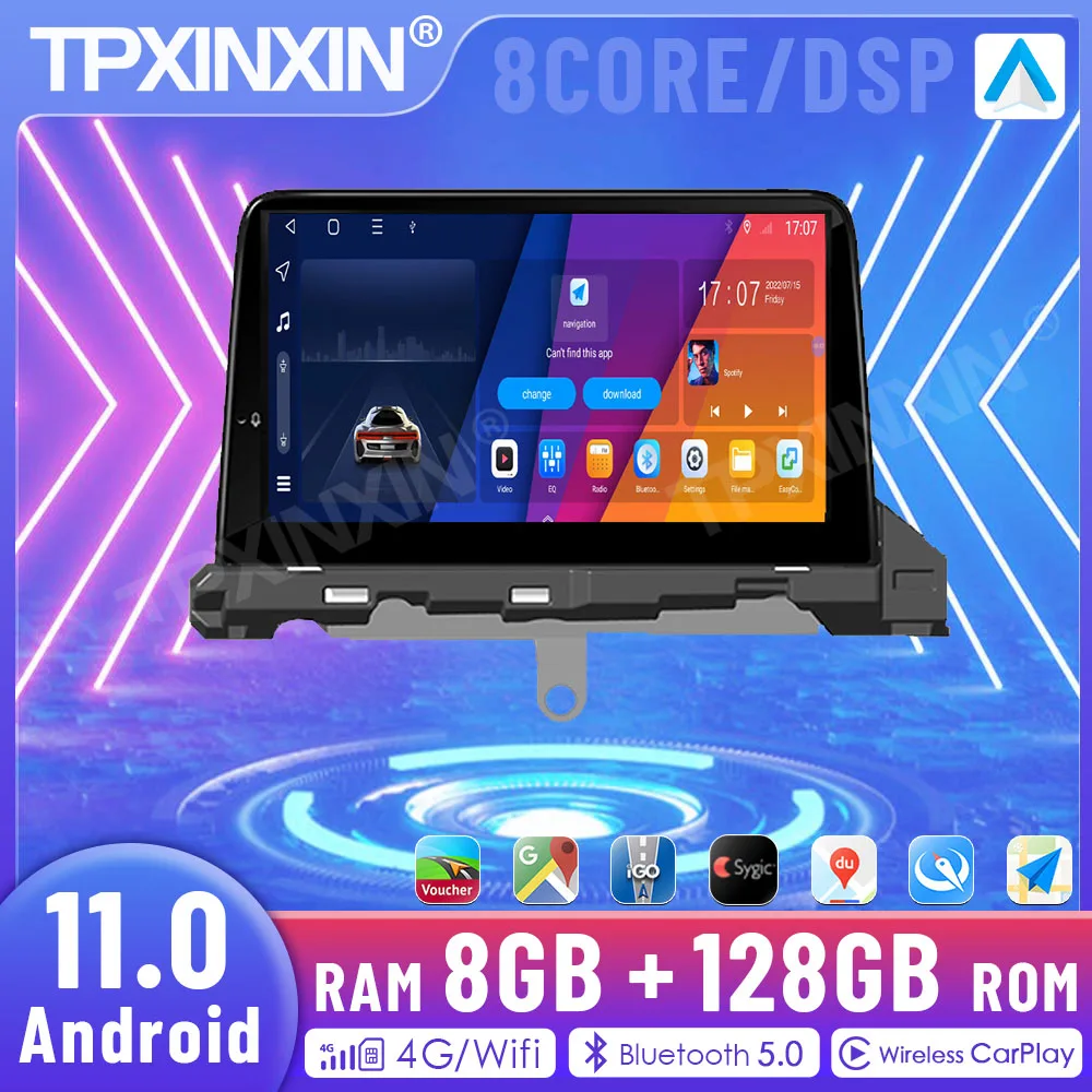 

9 inchs Android 11.0 ouch Screen For Mazda 6 2019-2022 Car Radio Stereo Multimedia Video Player Gps Navi Carplay Auto Navigation