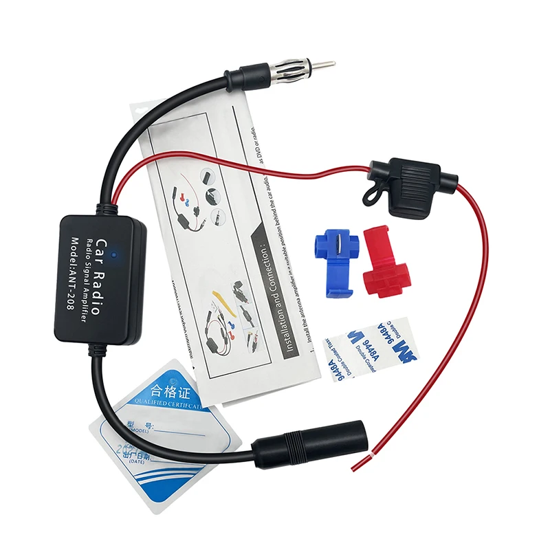 

ANT-208 12V Car Automobile FM/AM Radio Signal Amplifier Aerial Antenna Auto FM Antenna Booster Windshield For Car Boat Amplifier