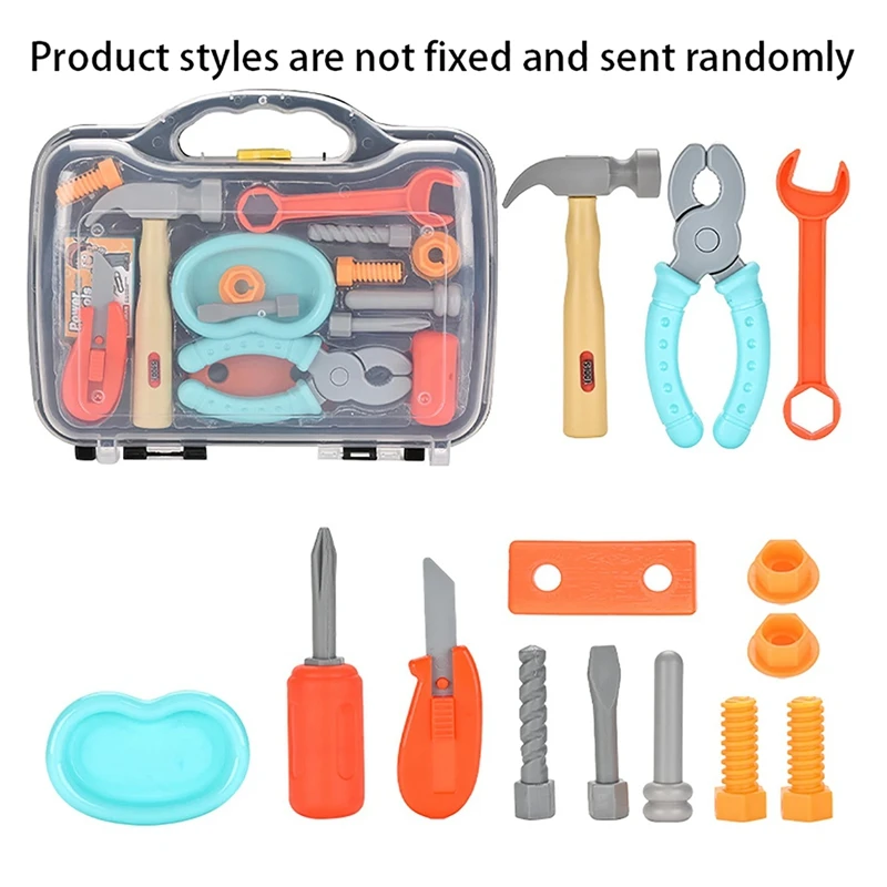HOT-Kids Tool Set Kits, Simulated Repair Tool Set, Pretend Play House Toy Set With Toy Screwdriver For Kids