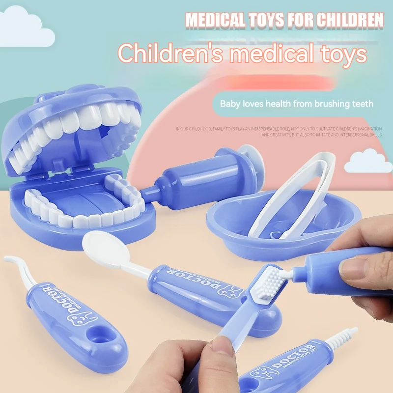 Dentist play set Dentist Check Teeth Model Doctors Role Play Learning Toy For Children Girl Boy