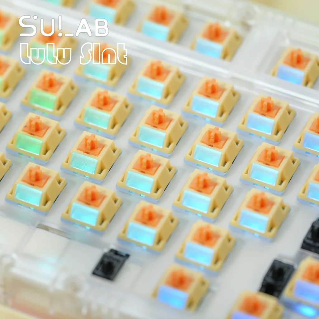 Interruptor silencioso HMX LuLu de 5 pines, 32g/37g/45g, interruptor lineal mecánico para teclado, lubricación de fábrica, vástago de POM para SU LAB Studio