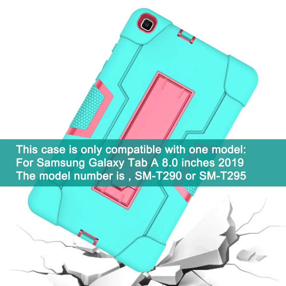 Case for Samsung Galaxy Tab A 8.0 inches SM T290 T295 T297 Shock Proof full body Kids Children Safe non-toxic tablet cover