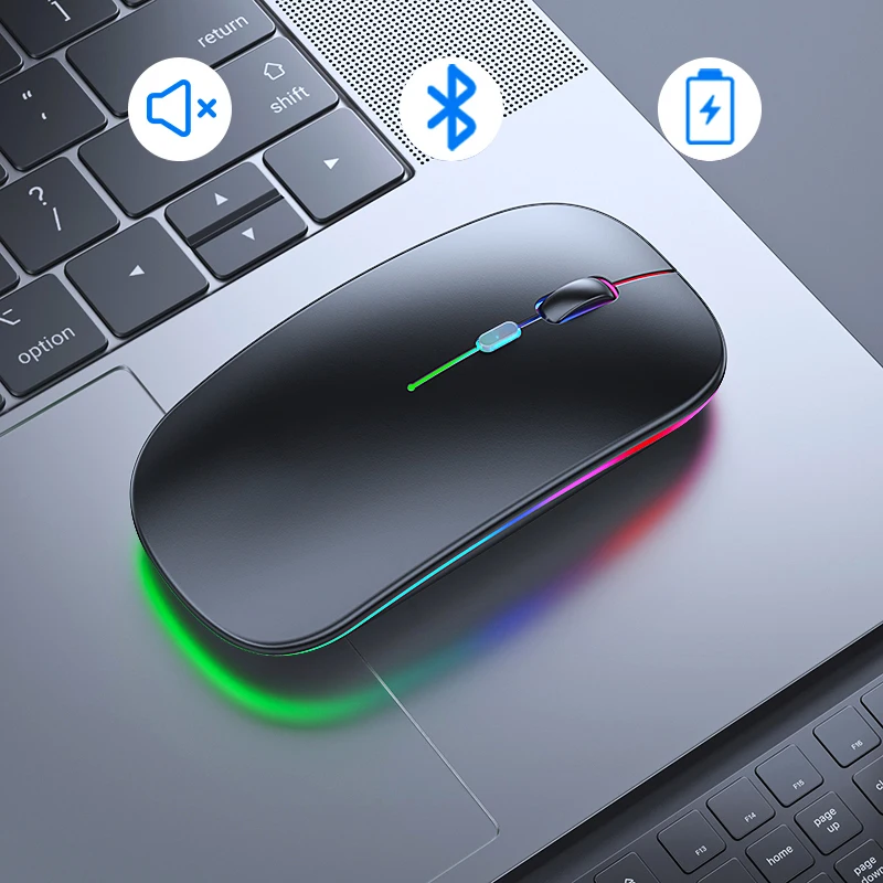 Tanie RGB bezprzewodowy mysz komputerowa