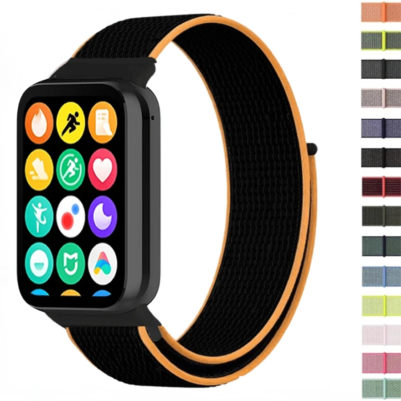 

Nylon Strap for Xiaomi Mi Band 8 Pro Elastic Braided Solo Loop Adjustable Watchbands Replacement Correa Bracelet Redmi Watch 4