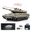 US Stock 1/16 Scale Henglong RC Tank  IDF Merkava Infrared Battle Military 3958 Remote Control Plastic Barrel Recoil Toys 1