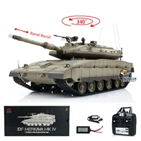 US Stock 1/16 Scale Henglong RC Tank  IDF Merkava Infrared Battle Military 3958 Remote Control Plastic Barrel Recoil Toys 1