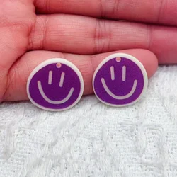 10pcs Adorable Smiling Face Charms for DIY Jewelry Making and Crafting (5)