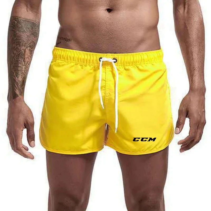 Custom Logo CCM Mens Summer Fashion Beach Shorts Swimwear printing Casual Surfing Sport Breathable Quick-Drying Shorts S-3Xl 2