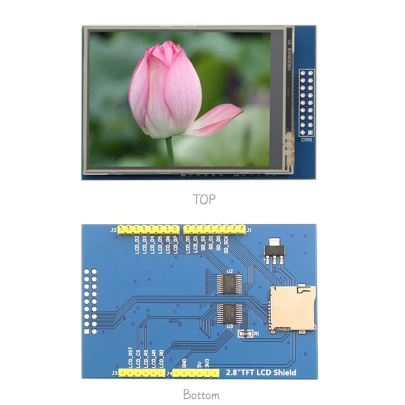 A40I 2.8인치 TFT LCD 터치스크린 컬러 모듈 다기능 휴대용 플러그형 / ILI9341