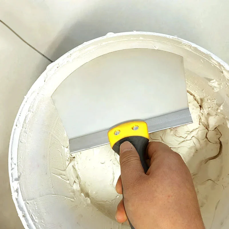 Arc-Shape Shovel Putty Knife Scraper Hand Tool For Drywall Finishing Plaster Trowel Scraper Putty Tool Plastic Curved Shovel