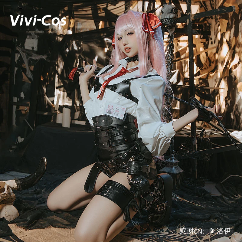 

Vivi-Cos игра NIKKE, богиня победы Yuni, сексуальный крутой женский костюм для косплея, модный стиль, искусственная кожа, ролевая игра, Новинка
