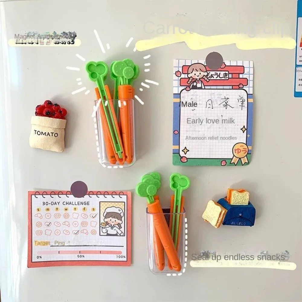 

Sealing Snack Sealing Clip New Refrigerator Sticker Food Food Sealing Clip Carrot Food Bag Clamp Kitchen